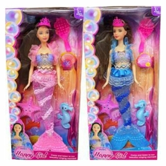 Boneca Infantil Estilo Barbie Fashion Com Diversos Acessórios