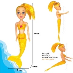 Boneca Sereia Brinquedo De Menina Presente Caixa - comprar online