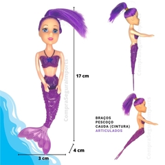 Boneca Sereia Brinquedo De Menina Presente Caixa na internet