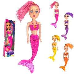 Boneca Sereia Brinquedo De Menina Presente Caixa - comprar online