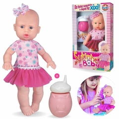 Boneca Sukinho Baby Com Mamadeira, Brinquedo Infantil, Menina