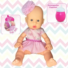 Boneca Sukinho Baby Com Mamadeira, Brinquedo Infantil, Menina - SB COMPANY