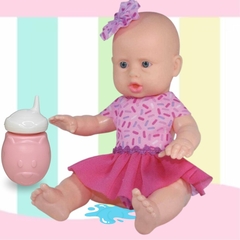 Boneca Sukinho Baby Com Mamadeira, Brinquedo Infantil, Menina