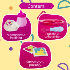 Brinquedo Boneca My Little Papinha C/ Fralda e Acessórios (BonecaMyLittlePapinh