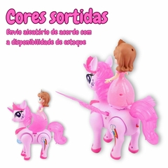 Brinquedo Boneca Princesa E Unicórnio, Anda, Com Luz e Som (UnicornioEPrincesa) - comprar online