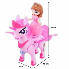 Brinquedo Boneca Princesa E Unicórnio, Anda, Com Luz e Som (UnicornioEPrincesa) - comprar online