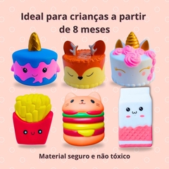 Brinquedo De Banho Para Bebê, Kit 6 Lanchinhos Vinil Macio