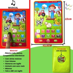 Brinquedo Educacional Inglês Tablet Infantil Multi-função