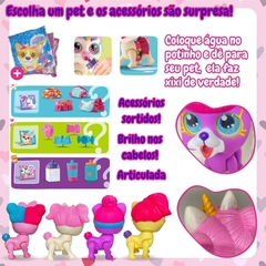 Brinquedo Infantil Pet Faz Xixi Com Acessórios Surpresa