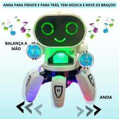 Brinquedo Robô Aranha com Som, Luzes e Movimento na internet