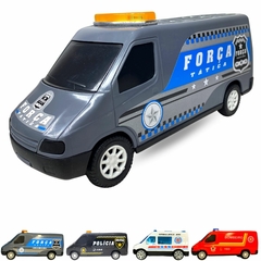 Carrinho De Brinquedo Bombeiro Resgate Polícia Ambulância - SB COMPANY