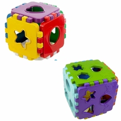 Cubo Didático Brinquedo Educativo, Monta E Desmonta, Encaixe e Desencaixe - comprar online