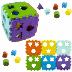 Cubo Didático Brinquedo Educativo Monta E Desmonta Encaixe