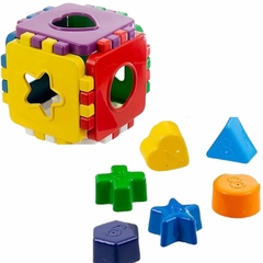 Cubo Didático Brinquedo Educativo, Monta E Desmonta, Encaixe e Desencaixe