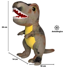 Dinossauro Tiranossauro Rex De Pelúcia Macio Antialérgico - SB COMPANY