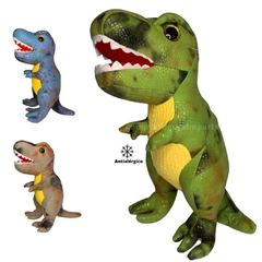 Dinossauro Tiranossauro Rex De Pelúcia Macio Antialérgico - comprar online