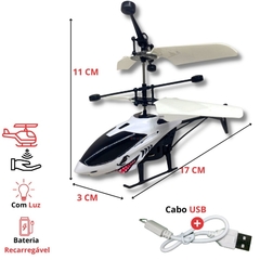 Helicóptero De Brinquedo Com Sensor Mini Drone Recarregável