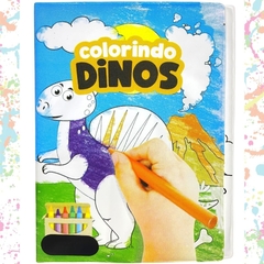 Livro de Colorir Lavável Com Giz De Cera Brinquedo Infantil - SB COMPANY