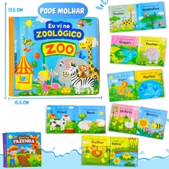 Livro Educativo Hora Do Banho Bebê Brinquedo Impermeável