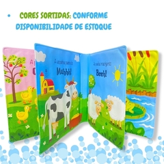 Livro Educativo Hora Do Banho Bebê Brinquedo Impermeável