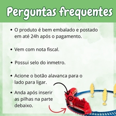 Trem Bombeiro De Brinquedo, Trenzinho Elétrico Com Vagões - SB COMPANY