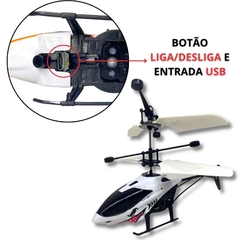 Helicóptero De Brinquedo Com Sensor Mini Drone Recarregável