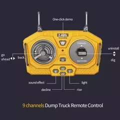 Escavadeira Dumper, Controle de Rádio - comprar online