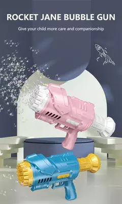 Arma de bolha mágica elétrica para crianças Gatlin Bubble Gun Machine, Bolhas - comprar online