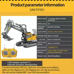 Escavadeira Dumper, Controle de Rádio - SB COMPANY