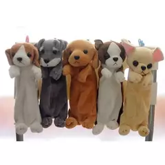 Husky cachorro brinquedo de pelúcia pelúcia boneca brinquedos caso lápis filh - comprar online