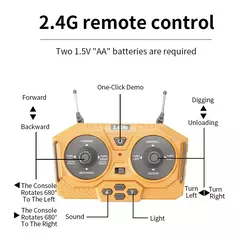 Escavadeira Dumper, Controle de Rádio