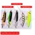 Conjunto de 5 Iscas de Pesca: Crankbaits e Swimbaits Artificiais para Pesca de Fundo e Equipamento Minnow Popper