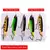 Conjunto de 5 Iscas de Pesca: Crankbaits e Swimbaits Artificiais para Pesca de Fundo e Equipamento Minnow Popper