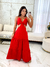 Vestido Simone Decote Lateral - Moda Verão em Vermelho, Onça e Estampado para Festas