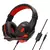 Gaming Headset com fio com microfone com cancelamento de ruído, Gamer ajustáve