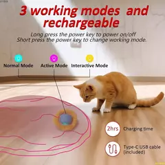 Juguete eléctrico con pelotas de luces para gatos - Juguete interactivo para gatitos - tienda online