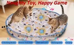 Juguete eléctrico con pelotas de luces para gatos - Juguete interactivo para gatitos - Compra Libre