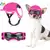 Atuban-Capacete e óculos para cães pequenos, pet, chapéu de motocicleta com o - loja online