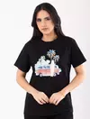 Blusa Unissex Kombi Praiana Meia Malha Preta 1762183