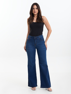 Calça Pantalona Escura Wide Leg Trentino-Jeans 1763217