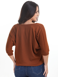 Blusa Ampla Caramelo Malha Kamy 2890496 - comprar online