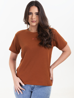 Blusa Unissex Caramelo Malha Kamy 2890497