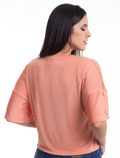 Blusa Ampla Coral Malha Slink 2890514 - comprar online