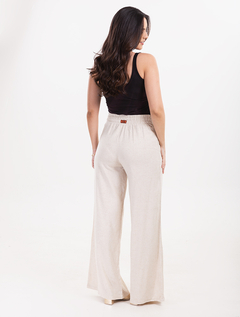 Calça Pantalona Areia Linho 3440003 - comprar online