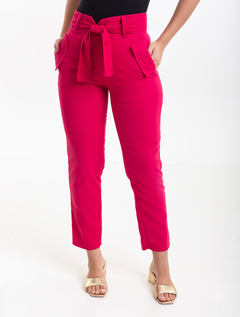 Calça Alfaiataria Pink Linho 3440024 - Atacado Handara