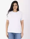 Blusa Gola Careca Branca Meia Malha 8750015