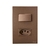 Conjunto Recta Satin Corten Interruptor 1 Tecla Paralelo + Tomada 10a Blux