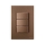 Conjunto Recta Satin Corten Interruptor 3 Teclas Simples Blux