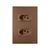 Conjunto Recta Satin Corten 2 Tomadas 10a Horizontal Blux