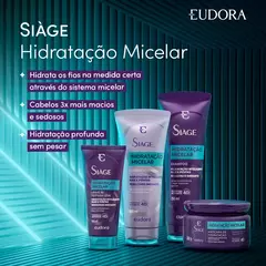 Máscara Capilar Siàge Hidratação Micelar 250g - MilaBela Cosméticos